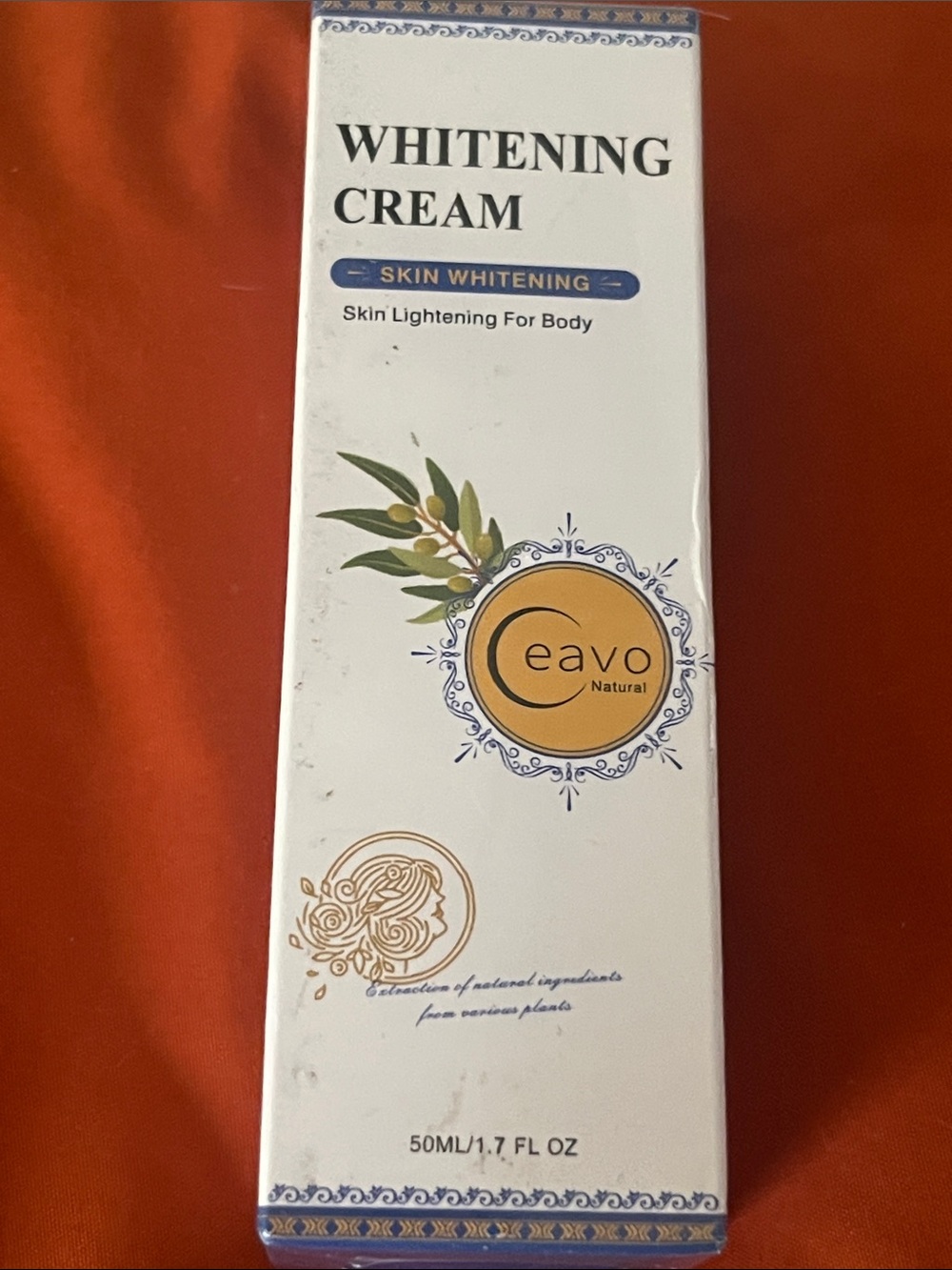 Whitening Cream - White & Gold - Skin Lightening for Body 1.7 oz